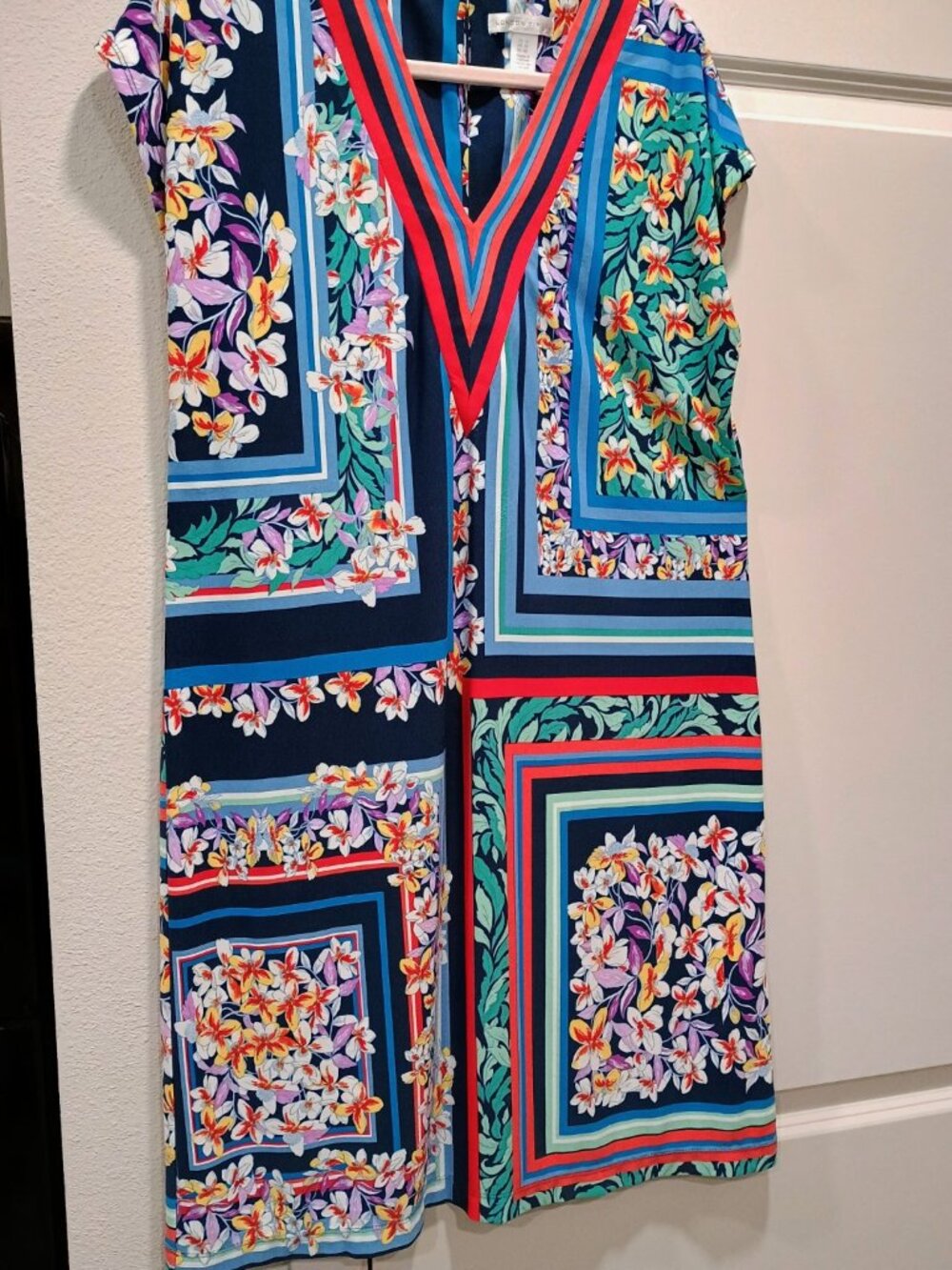 LONDON TIMES MODERN FLORAL CAREER OFFICE COLORFUL SHEATH DRESS BUSINESS